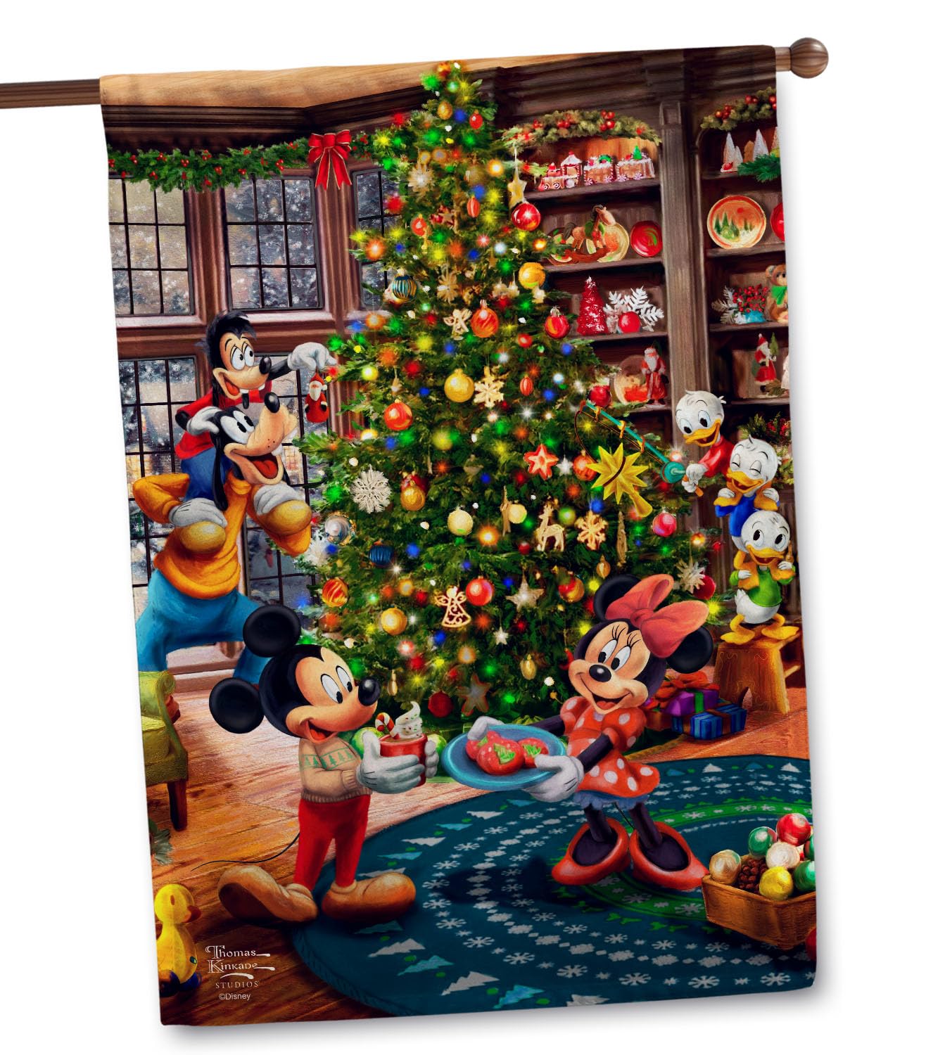 Amazon.com : Flagology, Thomas Kinkade Disney Mickey Mouse and